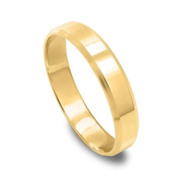 OBRĄCZKA ZŁOTA ŚLUBNA SZEROKOŚĆ 4 MM PRÓBA 585