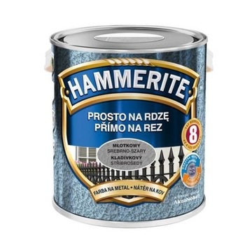 Hammerite Na Rdzę 2,5L SREBRNO-SZARY MŁOTKOWY