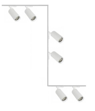 ZESTAW SZYNOPRZEWÓD W KSZTAŁCIE LITERY 'Z' +6 LAMP
