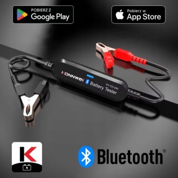 Тестер аккумуляторов 6В 12В 24В Konnwei BK200 Bluetooth Android iPhone