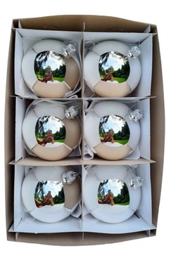 POLSKIE BOMBKI CHOINKOWE SZKLANE 10 cm.