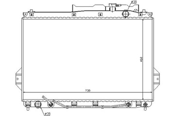 CHLADIČ MOTORU HYUNDAI IX55 3.8 01.11- NISSENS