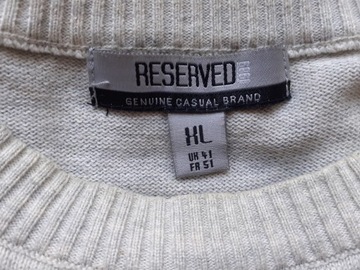 Sweter marki RESERVED, rozmiar XL