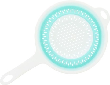 S5 DURSZLAK SKŁADANY Z RĄCZKĄ CEDZAK SITKO OCIEKACZ SILIKONOWY Z UCHWYTEM K