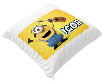 ПОДУШКА МИНЬОНЫ МИНЬОНЫ DEC + ВАШЕ ИМЯ ПОДАРОК ​​НА ДЕНЬ РОЖДЕНИЯ ДЕНЬ ДЕТИ
