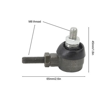 1 пара шаровых шарниров на конце рулевой тяги, резьба M8 3Q