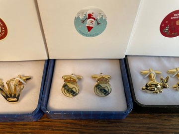 Запонки EXC Football для болельщика «Реала» в футляре