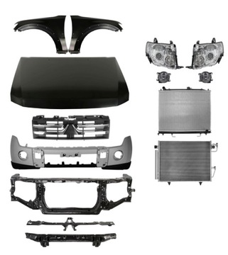 MITSUBISHI PAJERO 07- KAPOTA NÁRAZNÍK BLATNÍK PAS