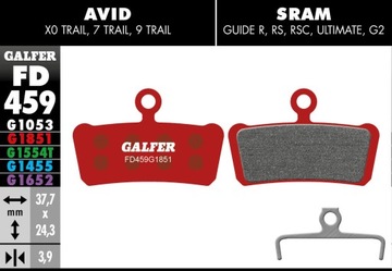 Okładziny GALFER avid sram guide G2 rs rsc G1851