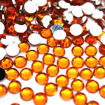 Akrylowe Dżety Luzem Pomarańczowy 3mm 1000szt