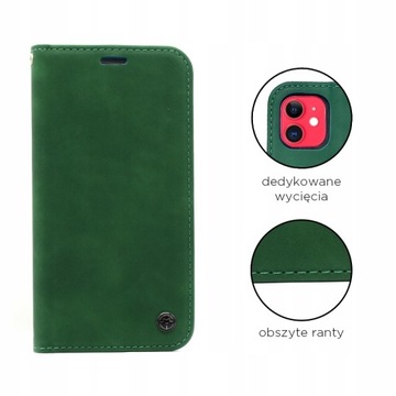 ETUI Z KLAPKĄ VISKO DO IPHONE 12 MINI ZIELONY