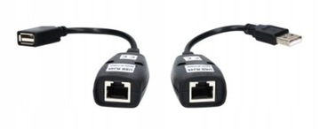 PRZEDŁUŻACZ USB EXTENDER RJ45 PO LAN 60M Cat5/5e/6