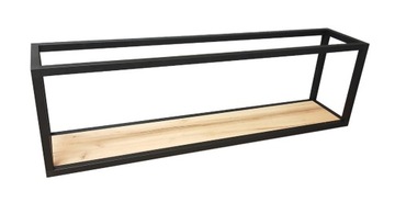 PÓŁKA LOFT DĄB OTWARTA do sufitu 80x40x30