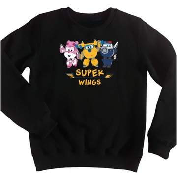 BLUZA BEZ KAPTURA SUPER WINGS 140 WZORY