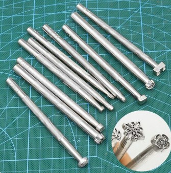 Набор штампов для тиснения по коже 20 шт.