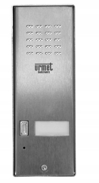 Внешняя панель домофона URMET 5025/1D из нержавеющей стали, с подсветкой