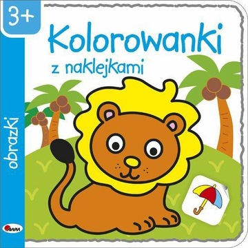 KOLOROWANKI Z NAKLEJKAMI OBRAZKI DLA MALUCHA 3+