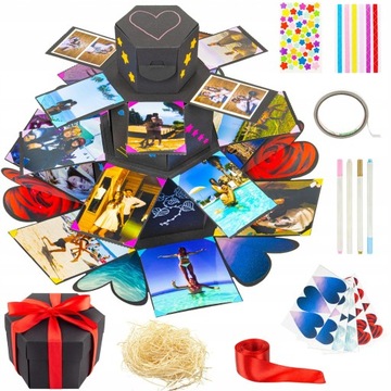 EXPLODING BOX PREZENT ALBUM ZDJĘCIA NIESPODZIANKA