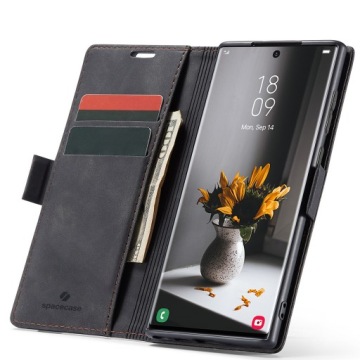 ETUI Z KLAPKĄ DO GALAXY S22 ULTRA SKÓRZANE PORTFEL POKROWIEC ZAMYKANE