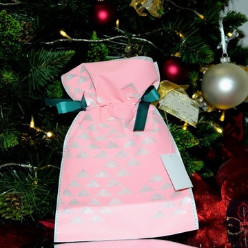 ПОДАРОЧНЫЙ СУМОК РОЗОВЫЙ маленький