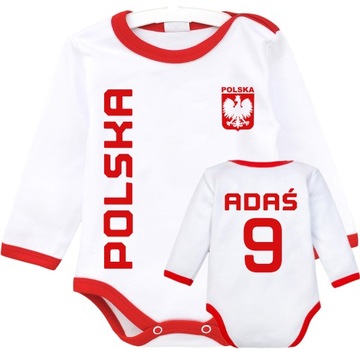 BODY KIBICA REPREZENTACJI POLSKI TWÓJ NADRUK PERSONALIZACJA r. 86