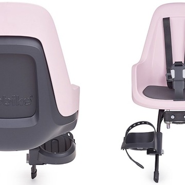 СИДЕНЬЕ ДЛЯ ВЕЛОСИПЕДА BOBIKE GO MINI Розовый + чехол 15 кг