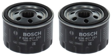 2× BOSCH F 026 407 251 FILTR OLEJE