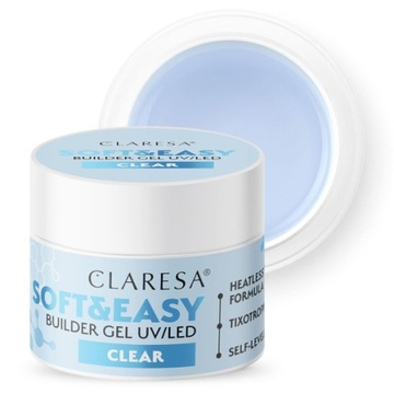 CLARESA Żel budujący Soft&Easy Clear 45g