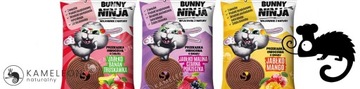 BUNNY NINJA przekąska owocowa MIX SMAKÓW Truskawka Mango Porzeczka x15 225G