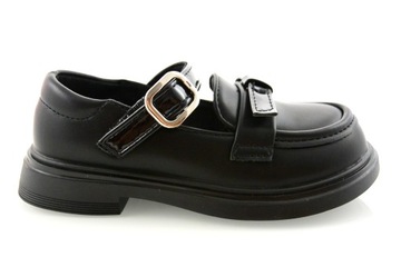 CZARBE ELEGANCKIE DZIEWCZĘCE PÓŁBUTY KOKARDKA 27