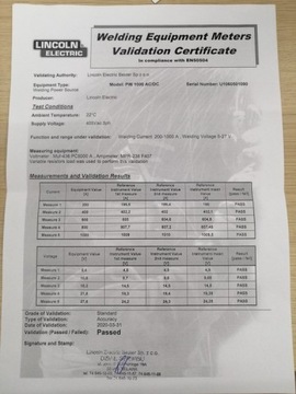 Сварочный источник LINCOLN POWER WAVE AC/DC 1000 Послесервисный осмотр