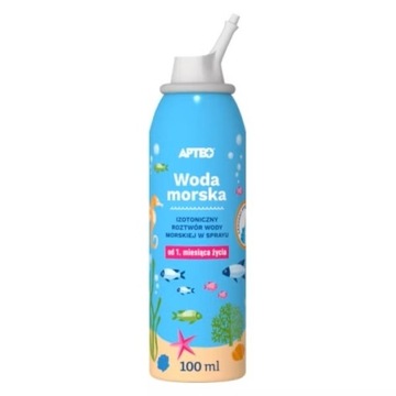 Woda morska izotoniczna Apteo dla dzieci, 100 ml