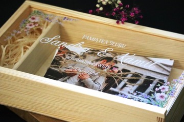 ДЕРЕВЯННАЯ КОРОБКА ДЛЯ ФОТОПЕЧАТИ Свадебный сувенир Свадебный подарок