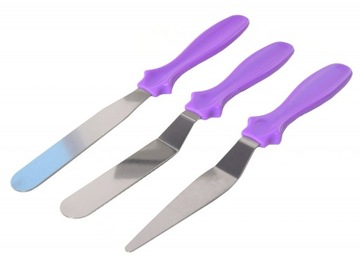 НАБОР ШПАТЕЛЕЙ ШПАТЕЛИ ДЛЯ ДЕКОРАТОРА ТОРТА 3 шт. E