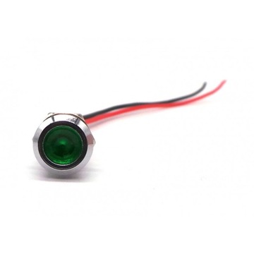 Kontrolka LED 12V deski rozdzielczej Zielona 12mm