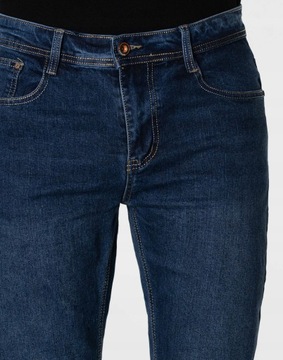 Spodnie Jeansowe Męskie Granatowe Texasy Dżinsy BIG MORE JEANS N103 W36 L32