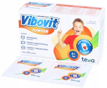 VIBOVIT Junior truskawkowy witaminy dla dzieci 30