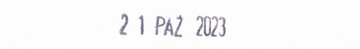 Штамп даты ISO PL100 Польские даты