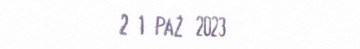 PL100 Польский штамп с датой