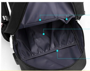 РЮКЗАК ДЛЯ ШКОЛЫ СРЕДА USB А4 БОЛЬШИЕ ВЫКРОЙКИ