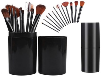 НАБОР ПРОФЕССИОНАЛЬНЫХ КИСТЕЙ ДЛЯ МАКИЯЖА 12 ШТ.