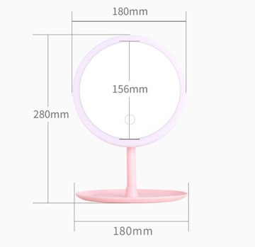Светодиодное зеркало для макияжа, ночник белый EA015