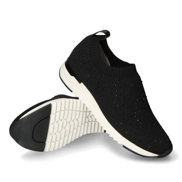 Sneakersy Caprice 9-24700-28/035 Czarne cyrkonie