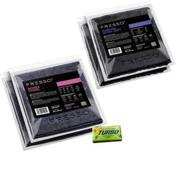 Zestaw mikrofibra do auta Fresso Agnes Towel x2 + Aurora Ultra Soft x2
