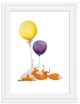 Лизек ежа наклейки плакат 30x40 для рамки A3