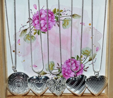 Открывающееся серебряное ОЖЕРЕЛЬЕ СЕРДЦЕ на День Влюбленных ДЕНЬ МАТЕРИ в подарок