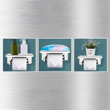 ДЕРЖАТЕЛЬ ДЛЯ ТУАЛЕТНОЙ БУМАГИ С ПОЛКОЙ ДЛЯ ТЕЛЕФОНА ХРОМИРОВАННАЯ ВЕШАЛКА LOFT WC