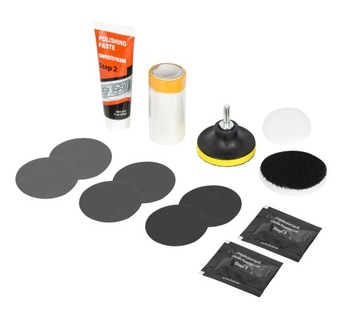 ПОЛИРОВАЛЬНЫЙ НАБОР ДЛЯ РЕМОНТ И РЕГЕНЕРАЦИЯ АВТОМОБИЛЬНЫХ ФАР