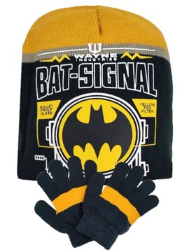 Czapka dziecięca+ rękawiczki Batman 54
