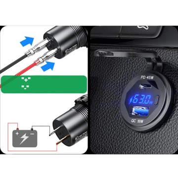 MC3092 Fast 45W Super Fast Charge Motorcycle Carder